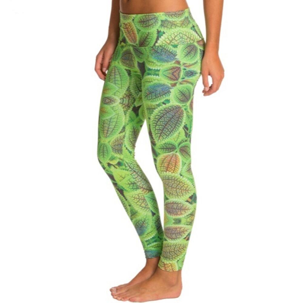 Om Shanti Friendship Plant Power Yoga Leggings